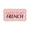 Summer Fashion Pardon My French Iron-On & Adhesive Embroidered Patch by Make Market®